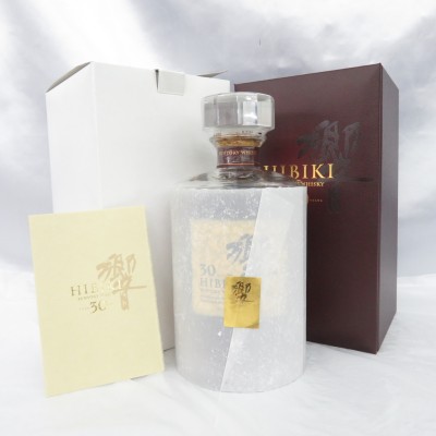 [レア] 響30年 空瓶 白箱付き 完品セット サントリー響30年 空瓶/箱付き 響30年 空瓶フルセット 白