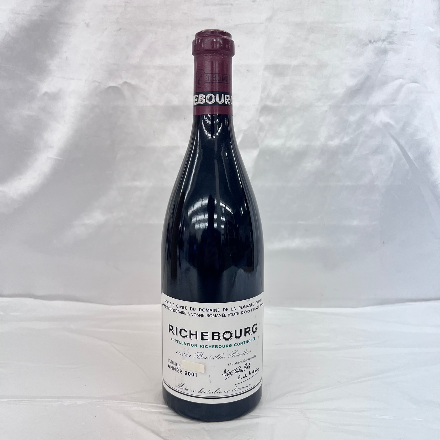 DRC ドメーヌ・ド・ラ・ロマネコンティ リシュブール 2001 赤 サントリー ワイン 750ml 13％ ※ラベル汚れ 12025559