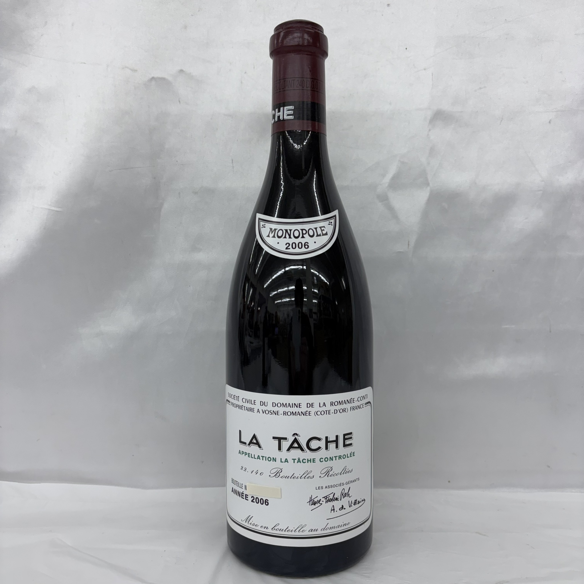 DRC ドメーヌ・ド・ラ・ロマネコンティ ラ・ターシュ 2006 ファインズ 赤 ワイン 750ml 13％ 12025635