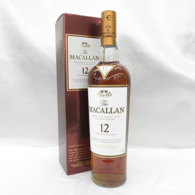 The MACALLAN ザ・マッカラン 12年 旧ボトル シェリーオーク 箱(キズ/スレ有)付 ウイスキー