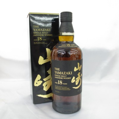 【12本セット/1本あたり95,500円】サントリー  山崎 18年 シングルモルト 箱付 ホログラムシール有 山崎(QRコード)シール有