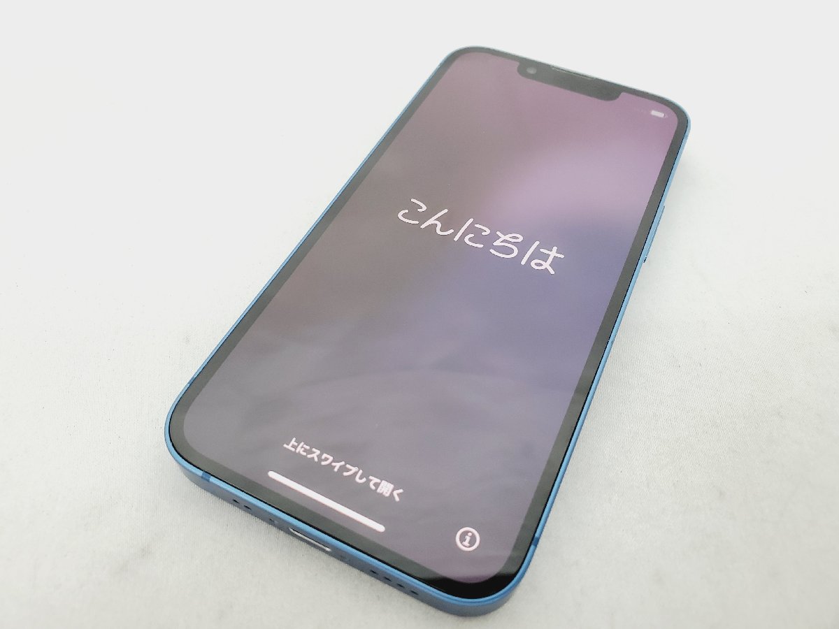 【中古品】国内版 SIMフリー スマートフォン Apple iPhone13 mini 128GB MLJH3J/A ブルー 11844854