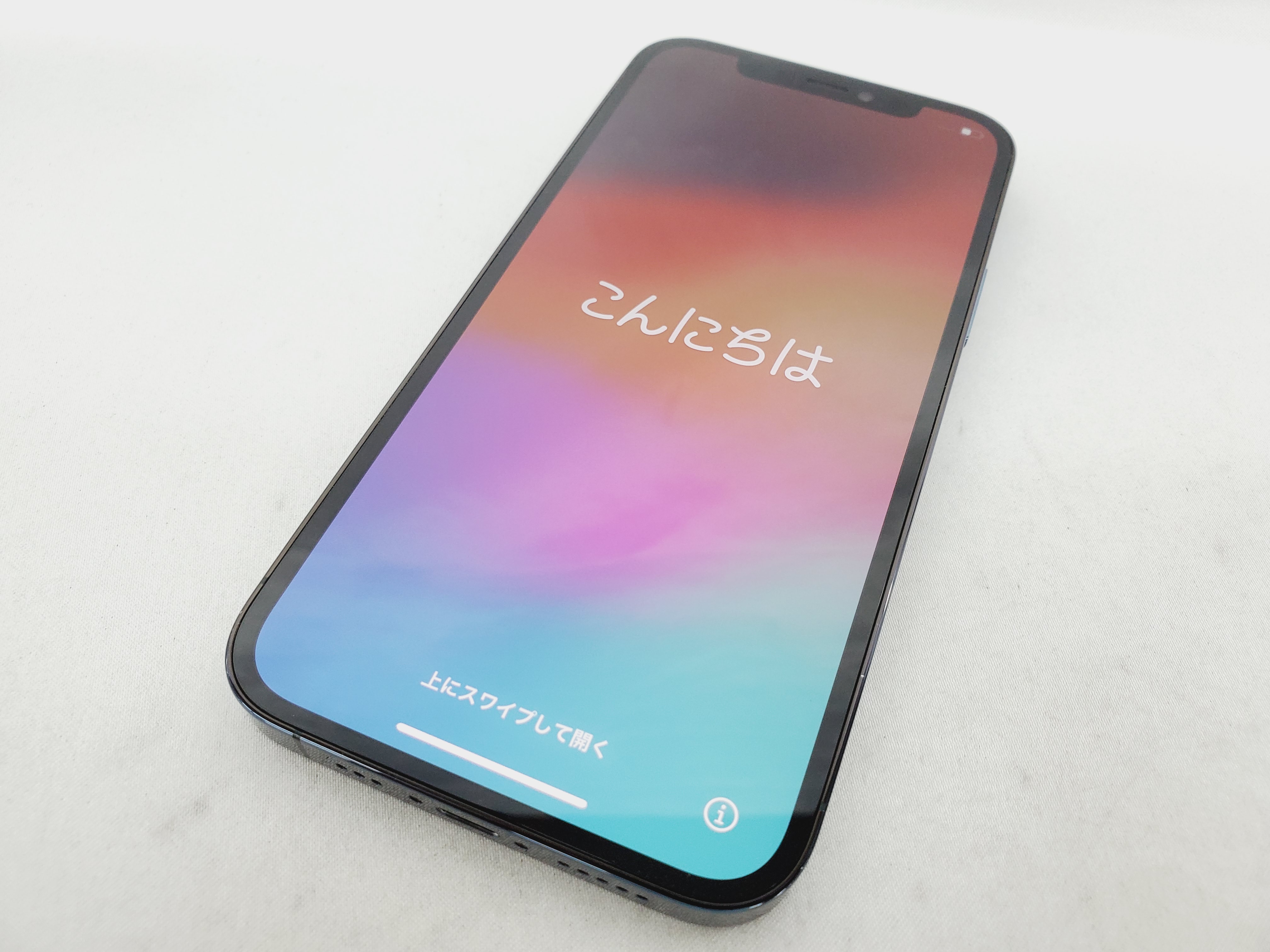【中古品】SoftBank ソフトバンク スマートフォン Apple iPhone12 Pro 256GB NGMD3J/A パシフィックブルー 利用制限○ ※SIMロック解除済/修理交換品 11876143