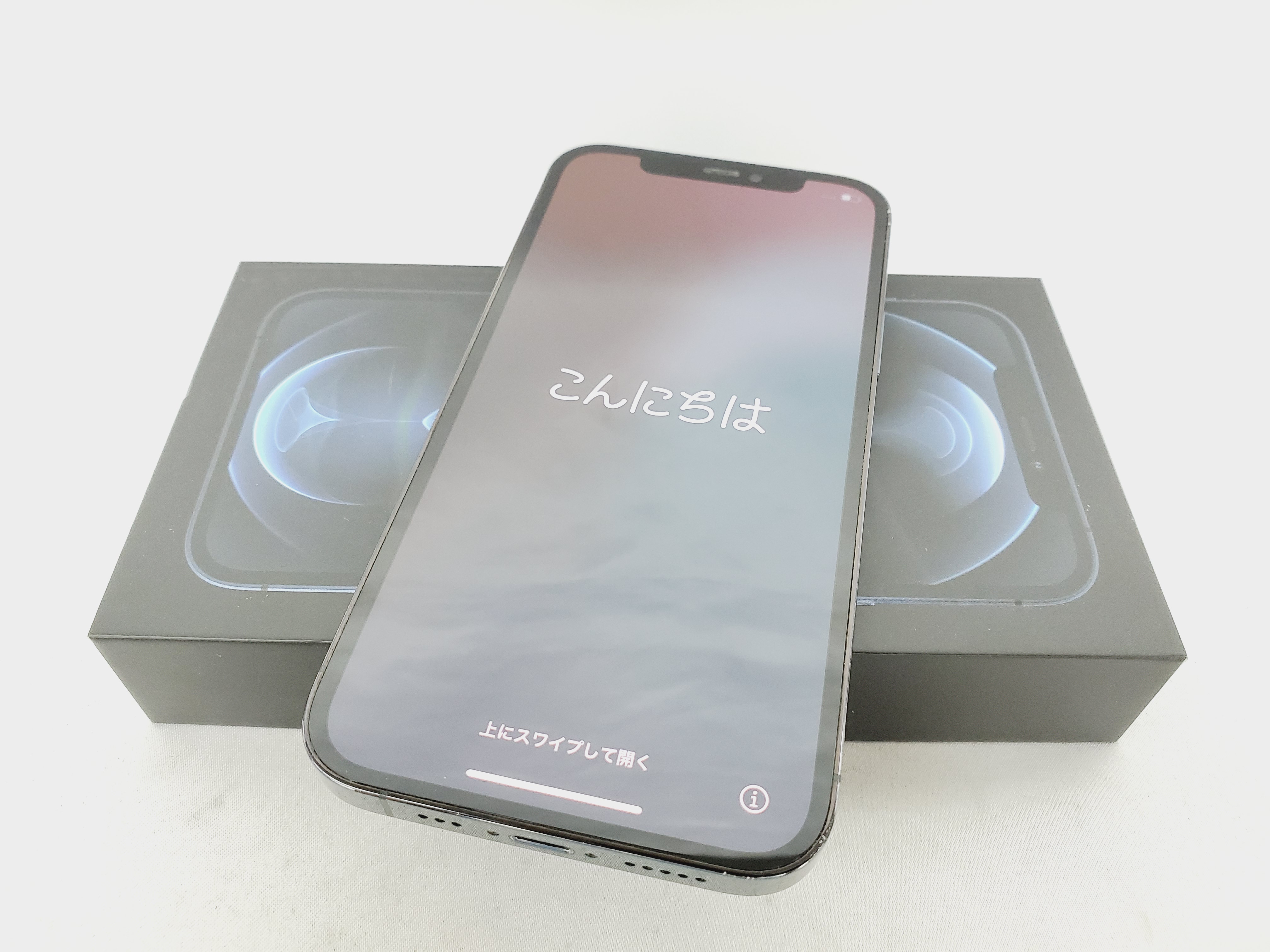 【中古品】国内版 SIMフリー スマートフォン Apple iPhone12 Pro 256GB MGMD3J/A パシフィックブルー 11874797