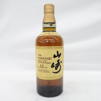 【12本セット/1本あたり20,400円】サントリー 山崎 12年 シングルモルト 箱無 ※ホログラムシール無 ウイスキー
