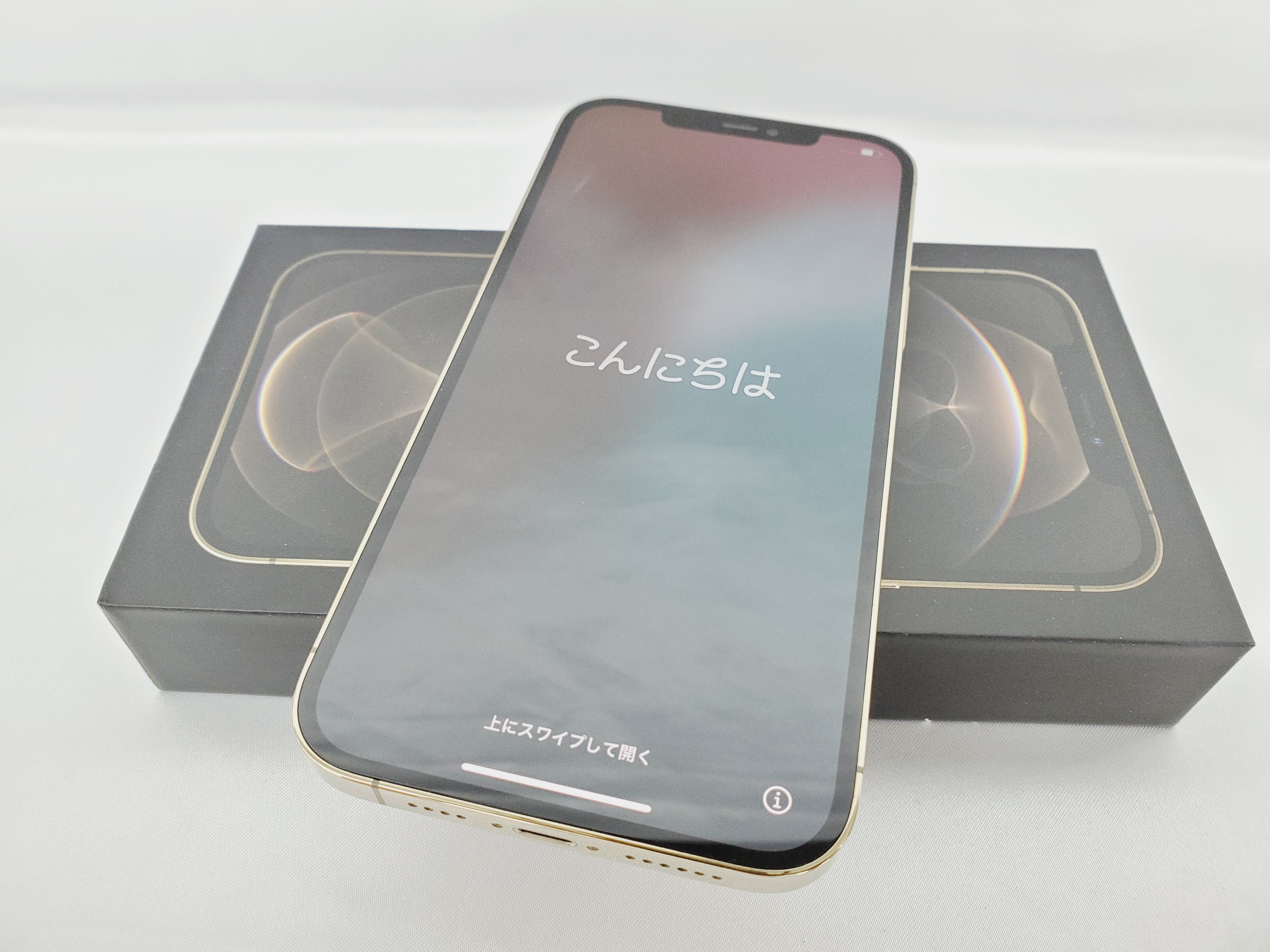 【中古品】Softbank スマートフォン Apple iPhone12 Pro Max 128GB MGCW3J/A ゴールド 利用制限○ ※SIMロック解除済 930133836
