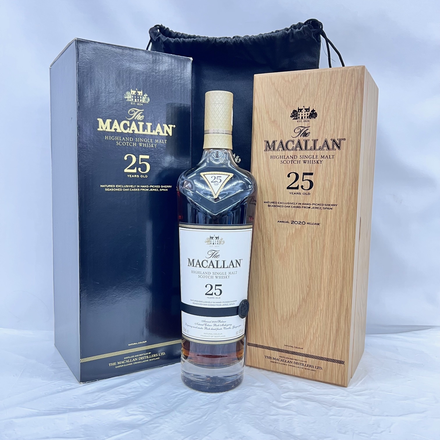 The MACALLAN ザ・マッカラン 25年 2020 シェリーオークカスク 外箱/木箱/袋有 ウイスキー 913159582