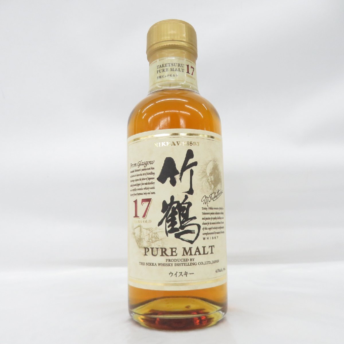 NIKKA ニッカ 竹鶴 17年 ピュアモルト ベビーボトル 180ml ウイスキー 箱無
