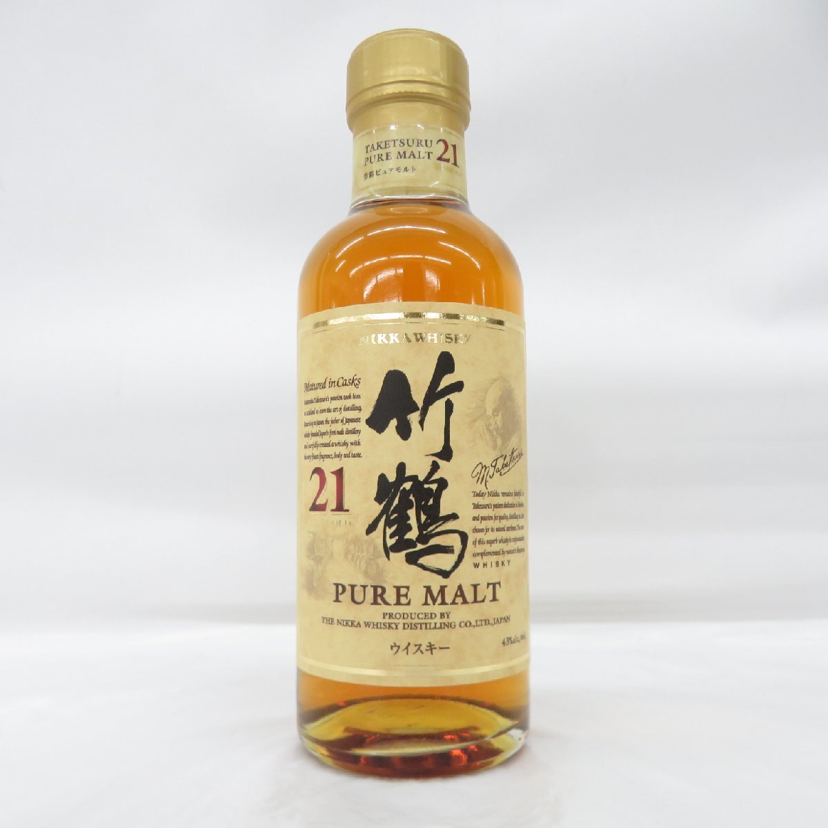 NIKKA ニッカ 竹鶴 21年 ピュアモルト ベビーボトル 180ml ウイスキー 箱無