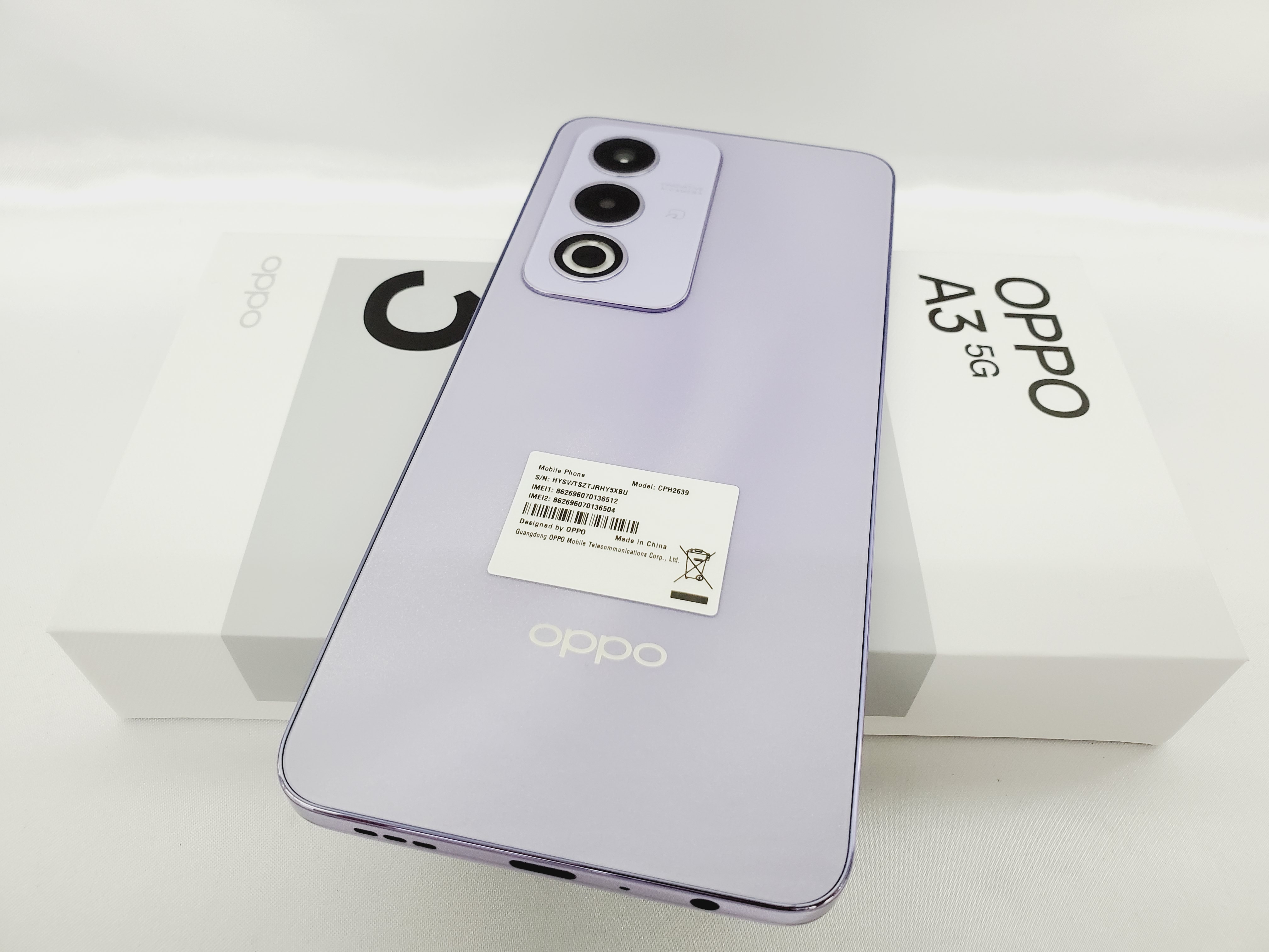 美品】SIMフリー スマートフォン OPPO A3 5G CPH2639 4GB/128GB