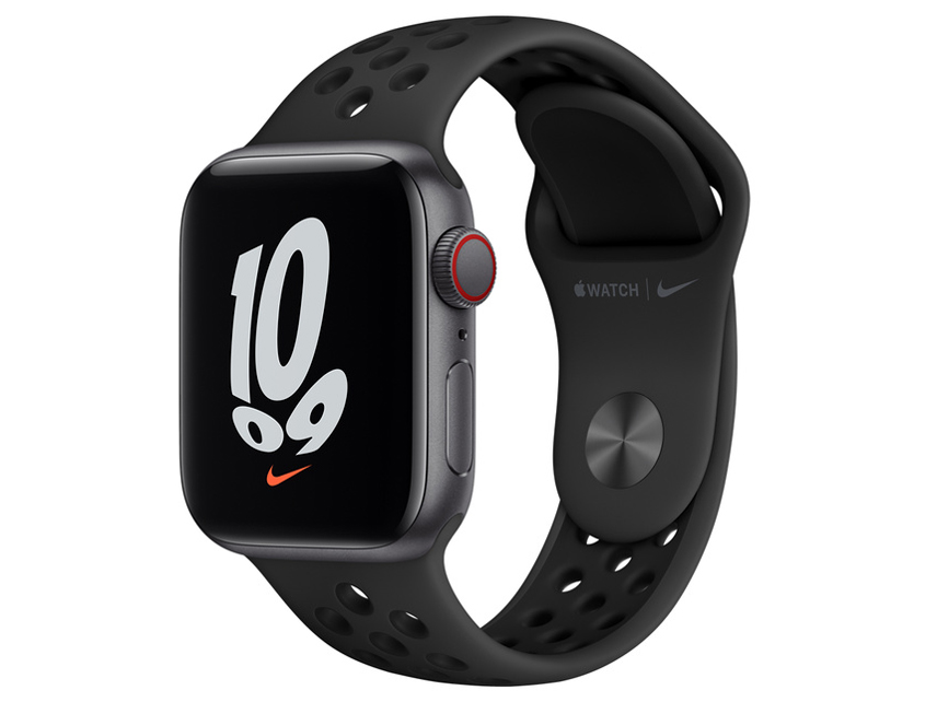Apple Watch Nike SE GPS+Cellularモデル 40mm MKR53J/A [アンスラサイト/ブラックNikeスポーツバンド]