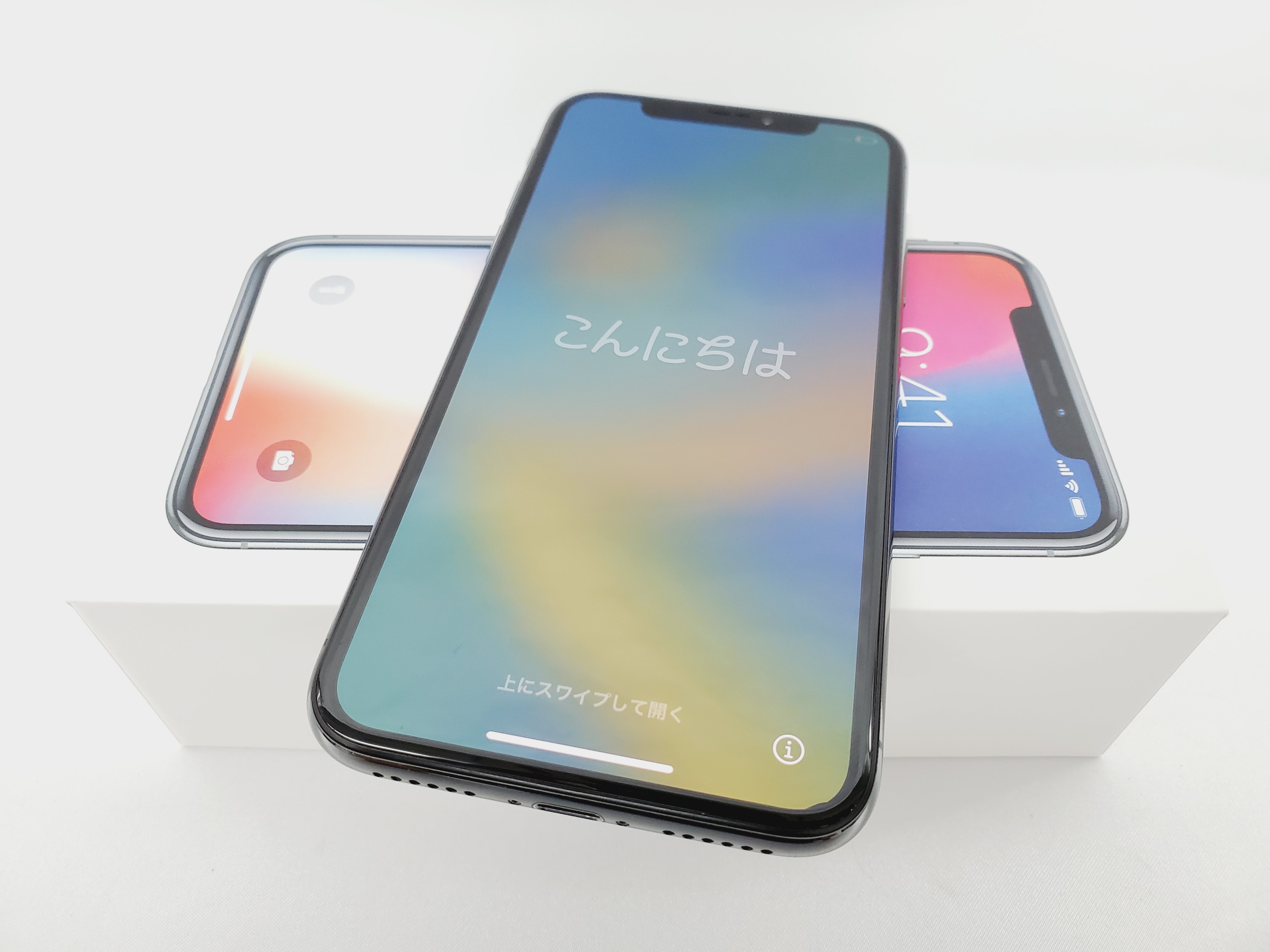 【中古品】国内版 SIMフリー スマートフォン Apple iPhone X 256GB MQC12J/A スペースグレイ 11928852