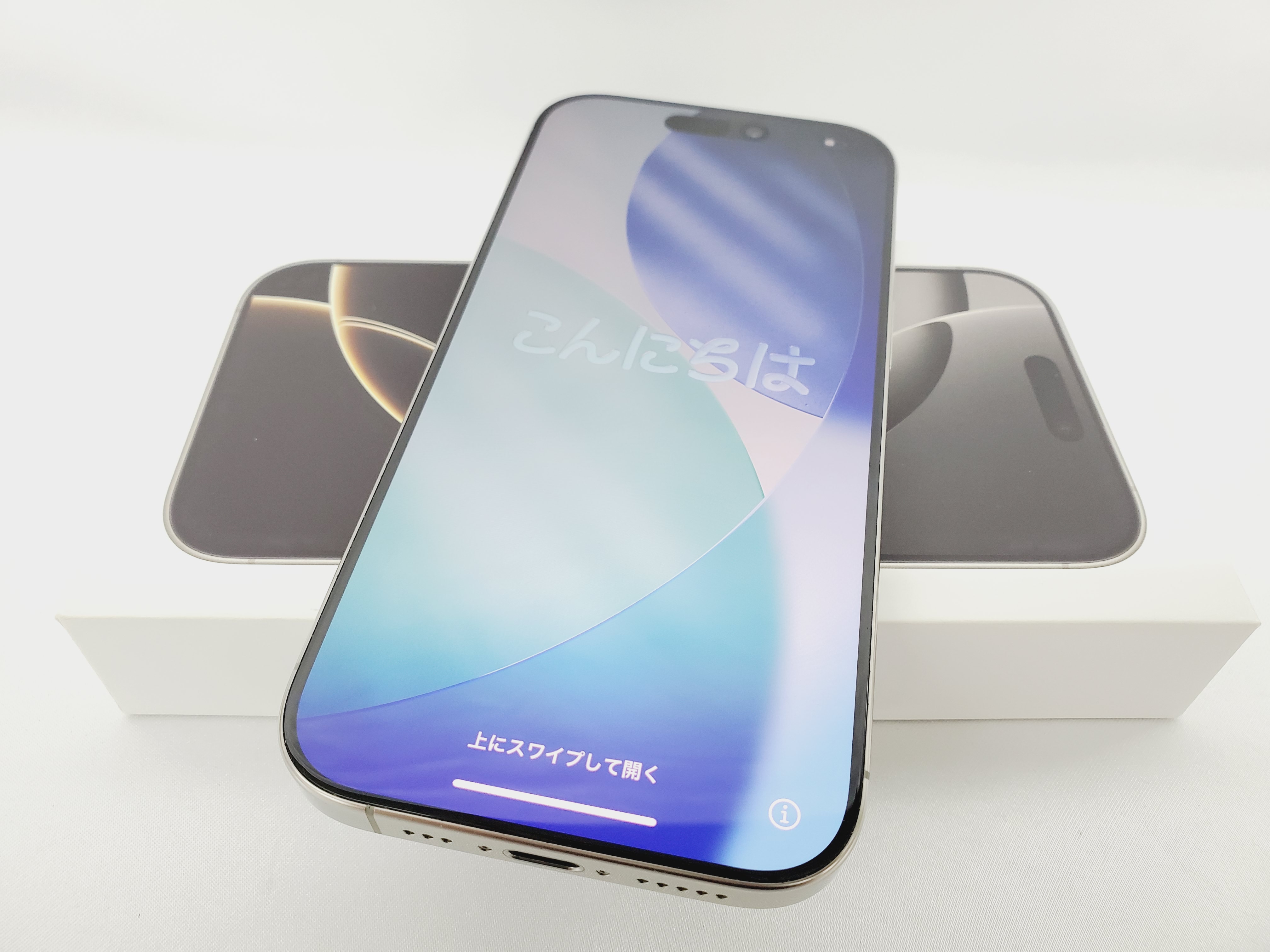 【美品】国内版 SIMフリー スマートフォン Apple iPhone16 Pro 512GB MYN73J/A ナチュラルチタニウム 11938636