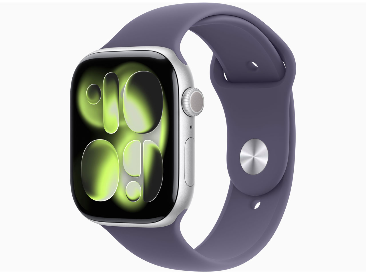 Apple Watch Series 11 GPSモデル 46mm MEV94J/A [シルバー・パープルフォグスポーツバンド S/M]