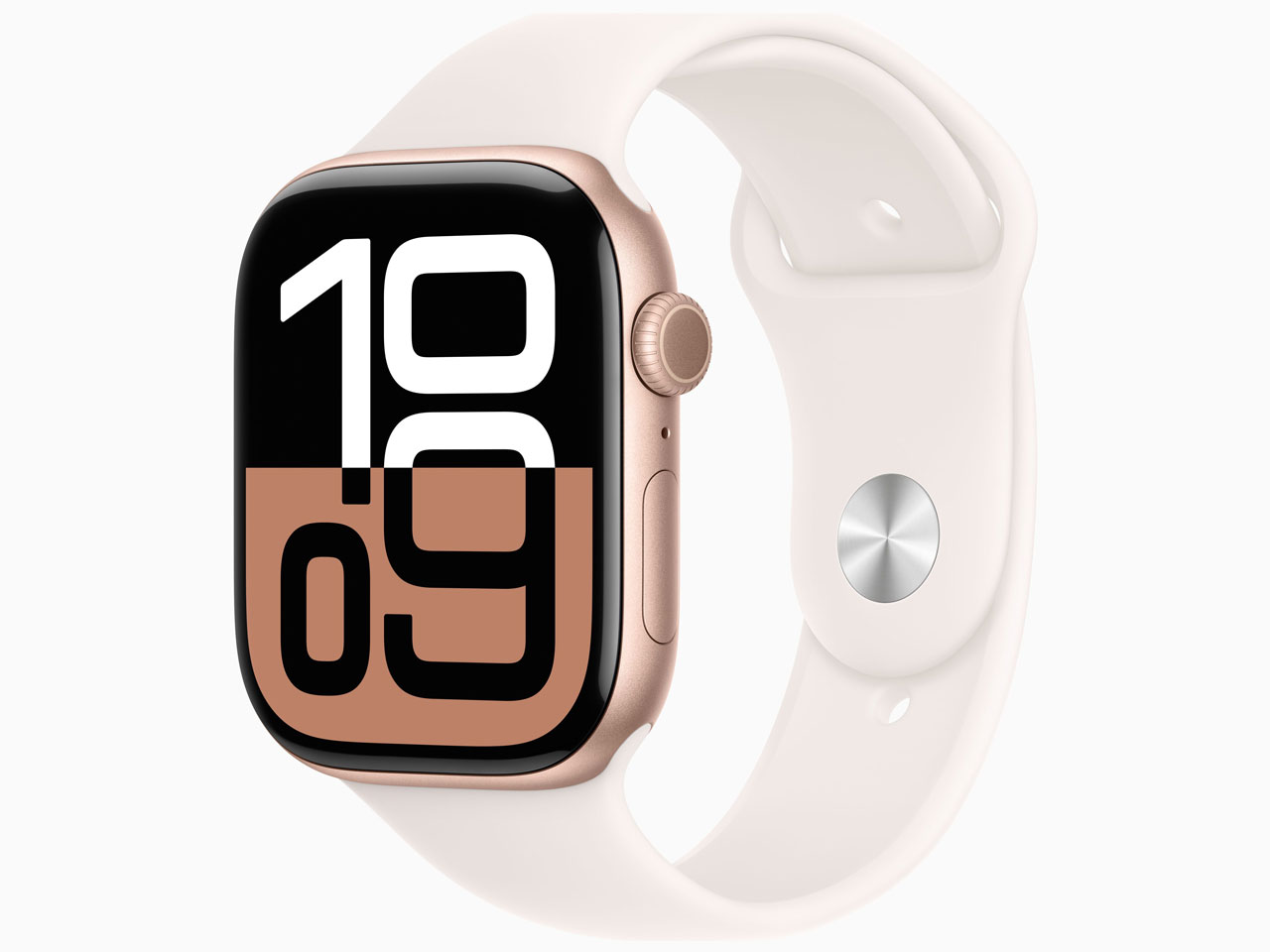 Apple Watch Series 10 GPSモデル 46mm MWWU3J/A [ローズゴールド・ライトブラッシュスポーツバンド M/L]