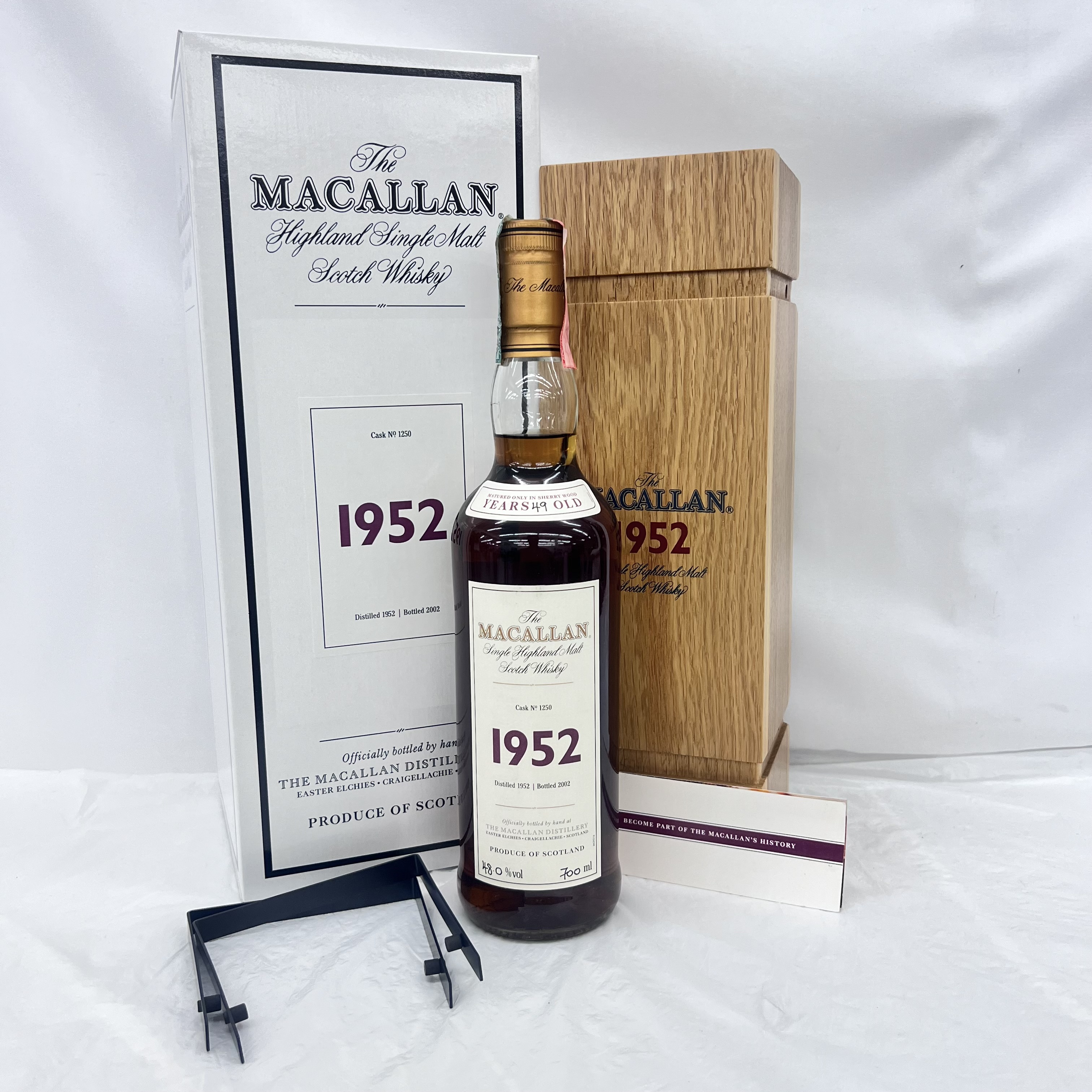 ☆The MACALLAN ザ・マッカラン ファイン＆レア 49年 1952-2002 ウイスキー 700ml 48% 外箱/木箱/冊子付 11719627