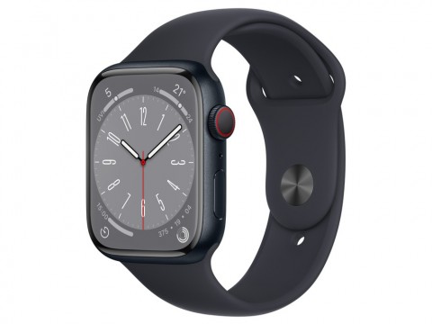 Apple Watch Series 8 GPS+Cellularモデル 45mm MNK43J/A [ミッドナイトスポーツバンド]