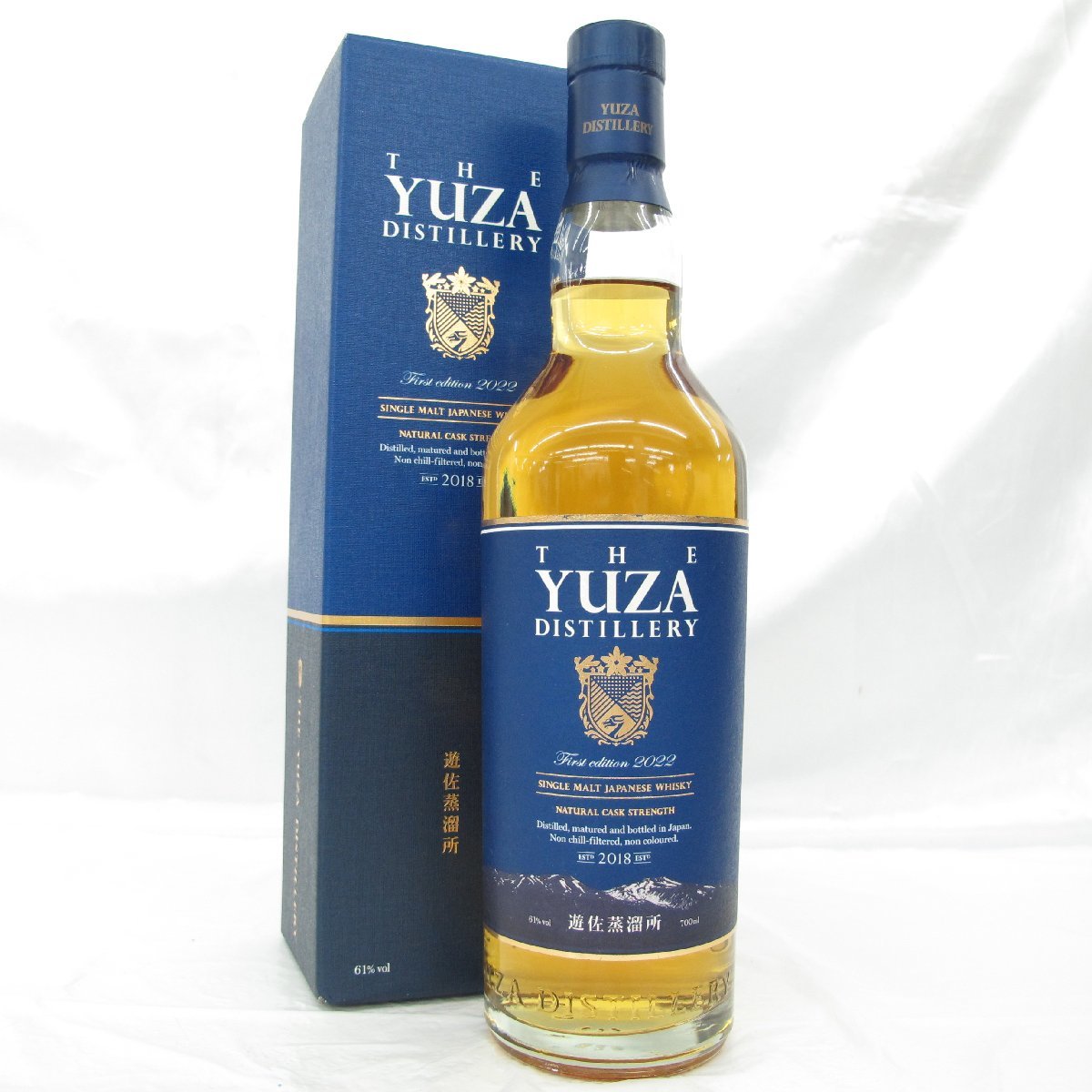 遊佐蒸溜所 YUZA ファースト エディション 2022 シングルモルト ウイスキー 700ml 61% 箱付
