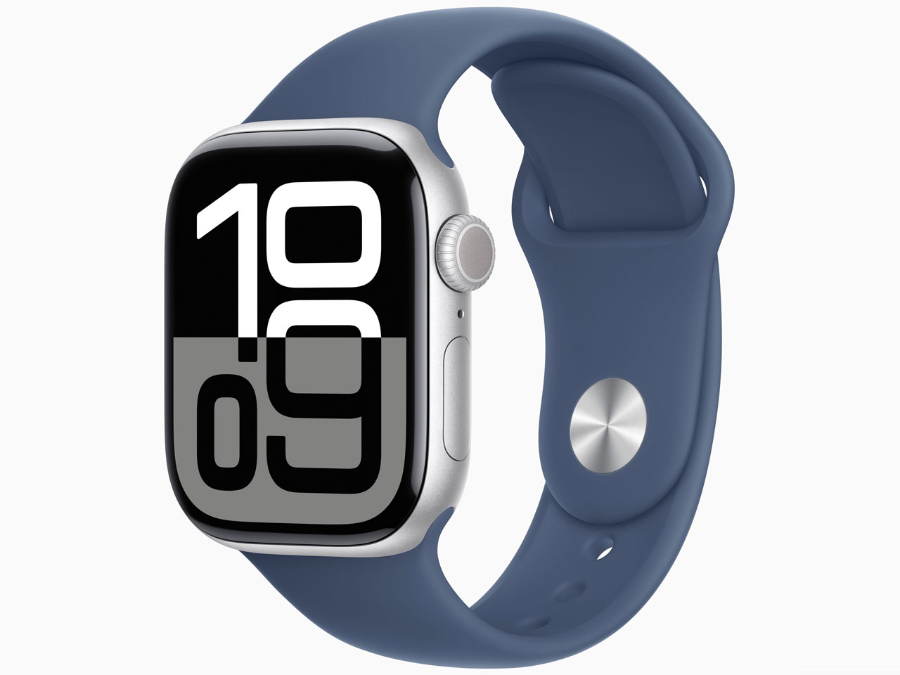 Apple Watch Series 10 GPSモデル 42mm MWWC3J/A [シルバー・デニムスポーツバンド M/L]