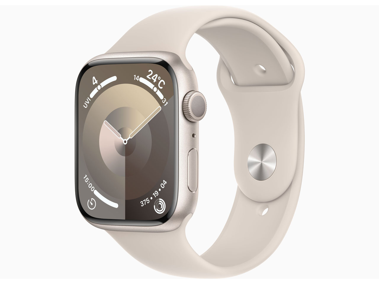 Apple Watch Series 9 GPSモデル 45mm MR973J/A [スターライトスポーツバンド M/L]