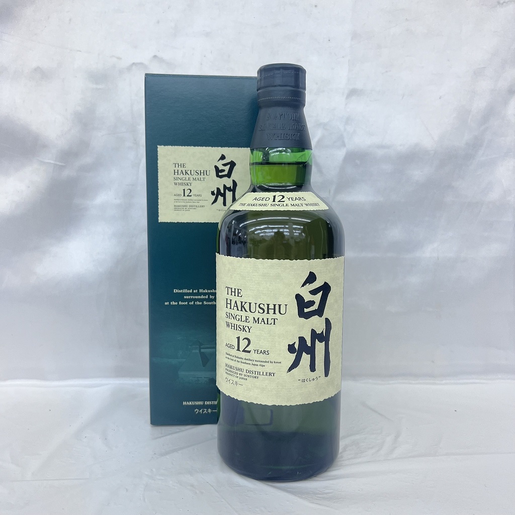 SUNTORY サントリー 白州 12年 シングルモルト 旧 海外向けラベル ウイスキー 箱付