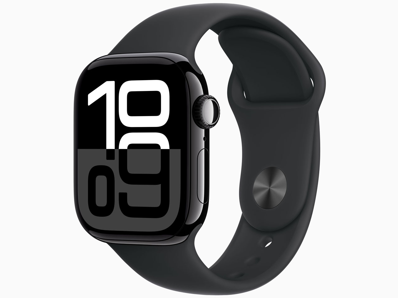 Apple Watch Series 10 GPSモデル 42mm MWWF3J/A [ジェットブラック・ブラックスポーツバンド M/L]
